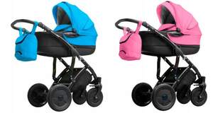 Универсальная коляска 2 в 1 Kinder Rich Black Blaze